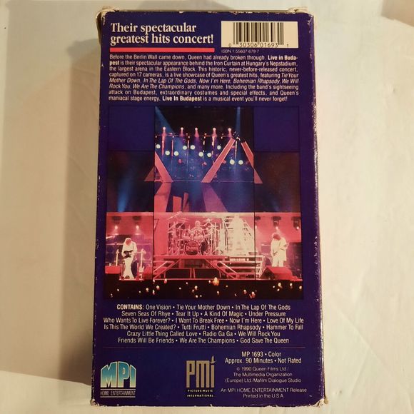 Queen VHS Lot - Greatest Hits, We Will Rock You, Magic Years, Live in Budapest - Picture 7 of 14